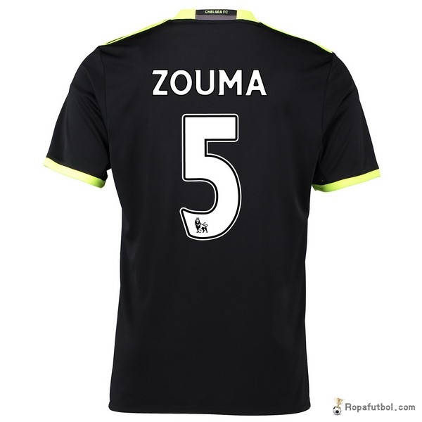 Camiseta Chelsea Replica Segunda Ropa Zouma 2016/17 Negro